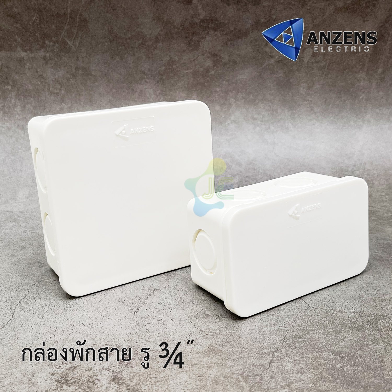 ANZENS กล่องพักสาย PVC 2x4 สีขาว , 4x4 สีขาว (ตามตัวเลือก) กล่องพักสายไฟ สีเหลี่ยม