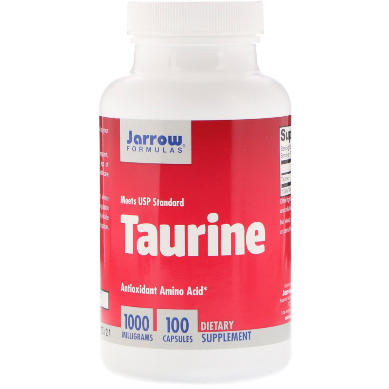 Jarrow Formulas, Taurine, 1000 mg, 100 Capsules Antioxidant Amino Acid