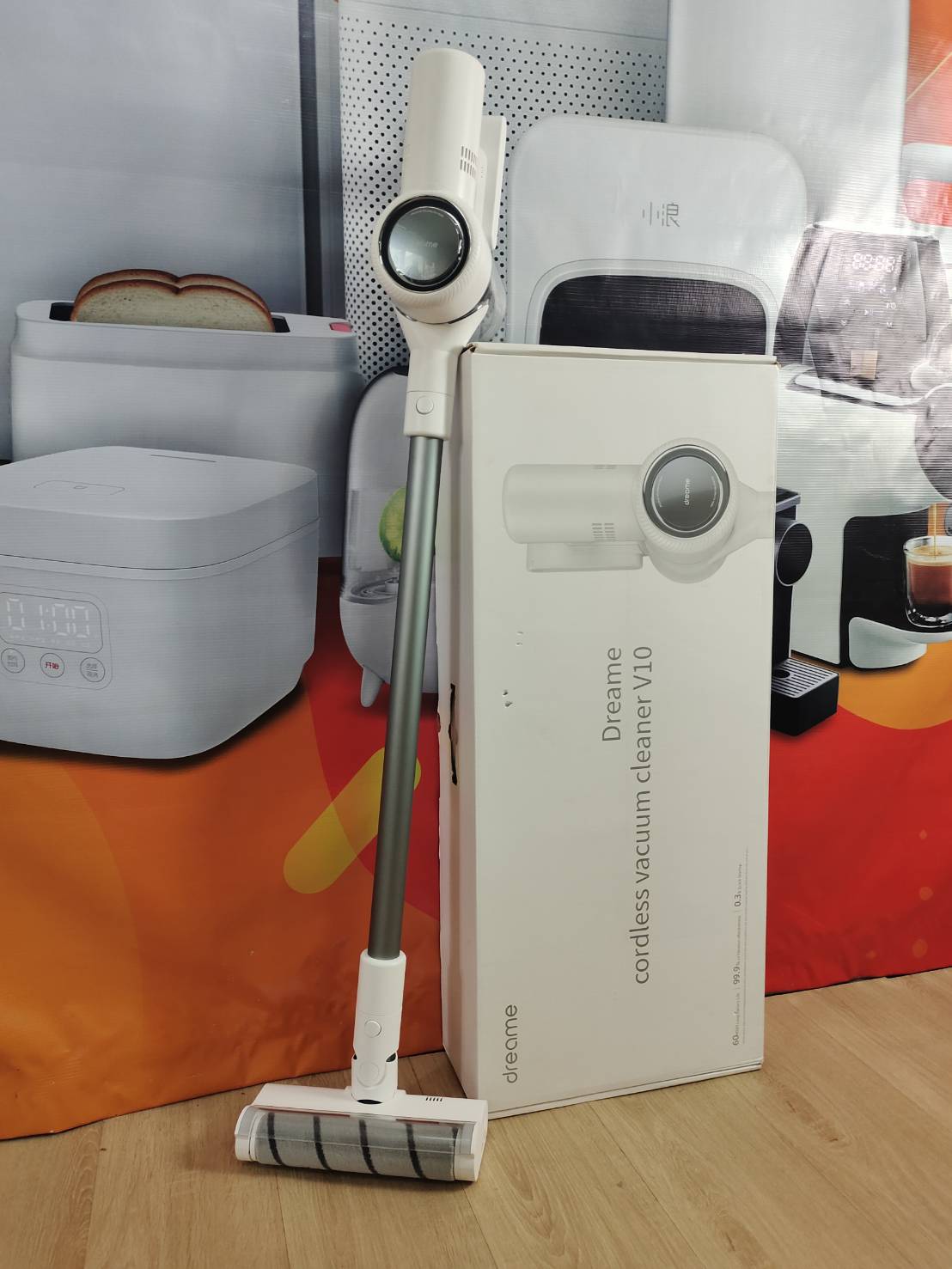 [พร้อมส่ง] Dreame V10 เครื่องดูดฝุ่นไร้สาย Handheld Wireless Vacuum Cleaner กำลังดูด 22kPa สีขาว [ประกัน1ปี]