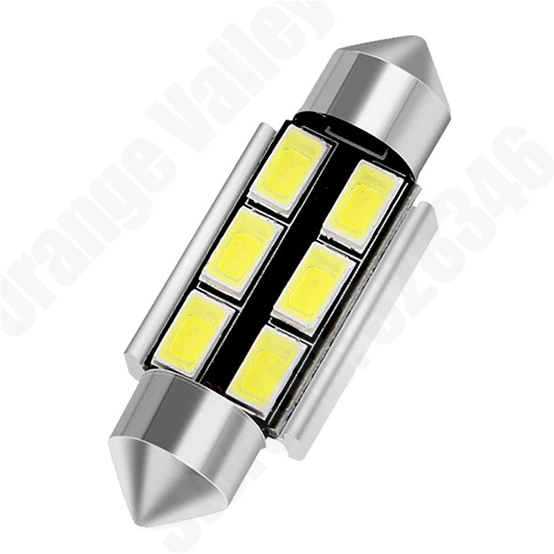 10Pcs 31mm Festoon LED Bulb DE3175 Dome Light 5730 6SMD C5W 6431 Xenon ...