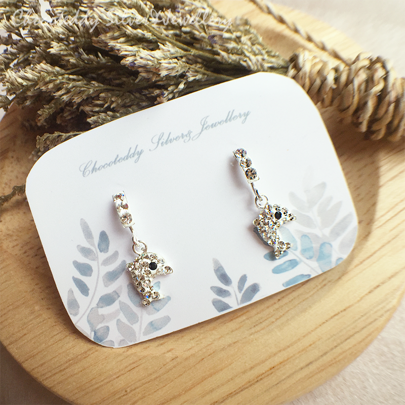 (S925) ต่างหูเงินแท้ ต่างหูเพชร CZ ตุ้มหูเงินแท้ Sterling Silver Earrings ER05