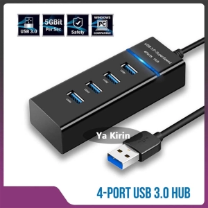 สินค้า 4พอร์ตHub USB 3.0 usb hub ช่องเสียบ usb ความเร็วสูงSuper แบบพกพา 4พอร์ตHubที่มีแสงนำอัลตร้าสลิมUSB S Plitterอะแดปเตอร์เคเบิ้ลสำหรับโน๊ตบุ๊ค, USBแฟลชไดรฟ์