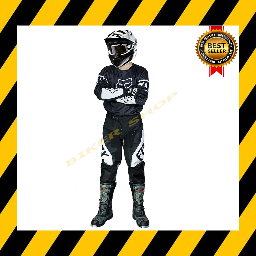 ⚡ฟรีค่าจัดส่ง⚡ ชุดวิบาก ชุดขี่มอเตอร์ไซค์วิบาก Motocross 2021 ดำขาว (สินค้าในประเทศ ได้รับสินค้าแน่นอน 1-3 วัน)