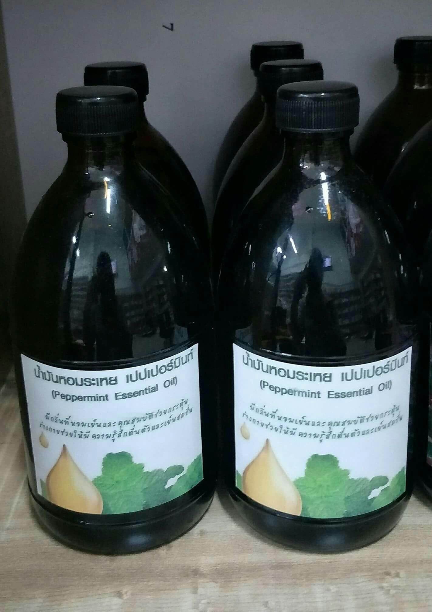 น้ำมันหอมระเหย เปปเปอร์มินท์ (สะระแหน่) (Peppermint Es. Oil) ขนาด100 ml