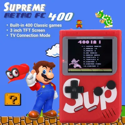💘เกมสุดฮิต💨เกมส์บอย Sup Game Box Plus พร้อม 400 เกมส์ฮิต! เกมส์ย้อนยุค เกมส์กด จอ LCD 3 นิ้ว ต่อเข้า TV ได้