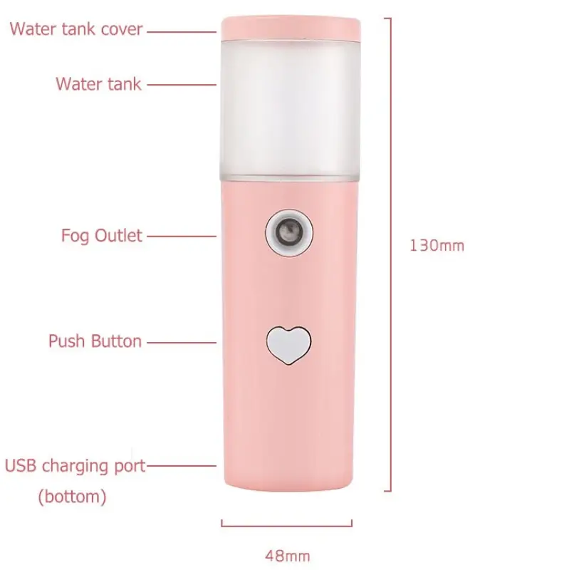 ภาพสินค้าเครื่องทำความชื้น 30ml เครื่องพ่นไอนำ้นาโน ที่พ่นไอนำ้ เครื่องพ่นหมอกบนใบหน้า Mini Nano Facial sprayer USB CHARGING Face Skin Humidifier จากร้าน Tech Story บน Lazada ภาพที่ 6
