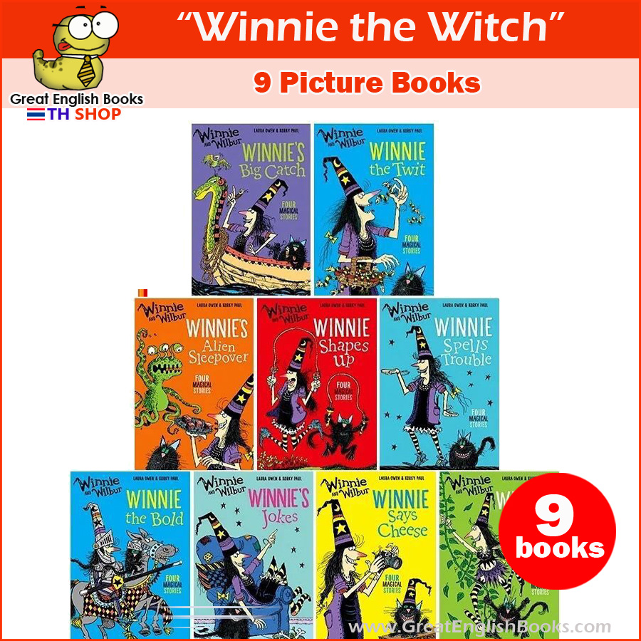 (In Stock)  ชุดหนังสือภาษาอังกฤษ Winnie the Witch Collection (9 Picture Books) Oxford Press