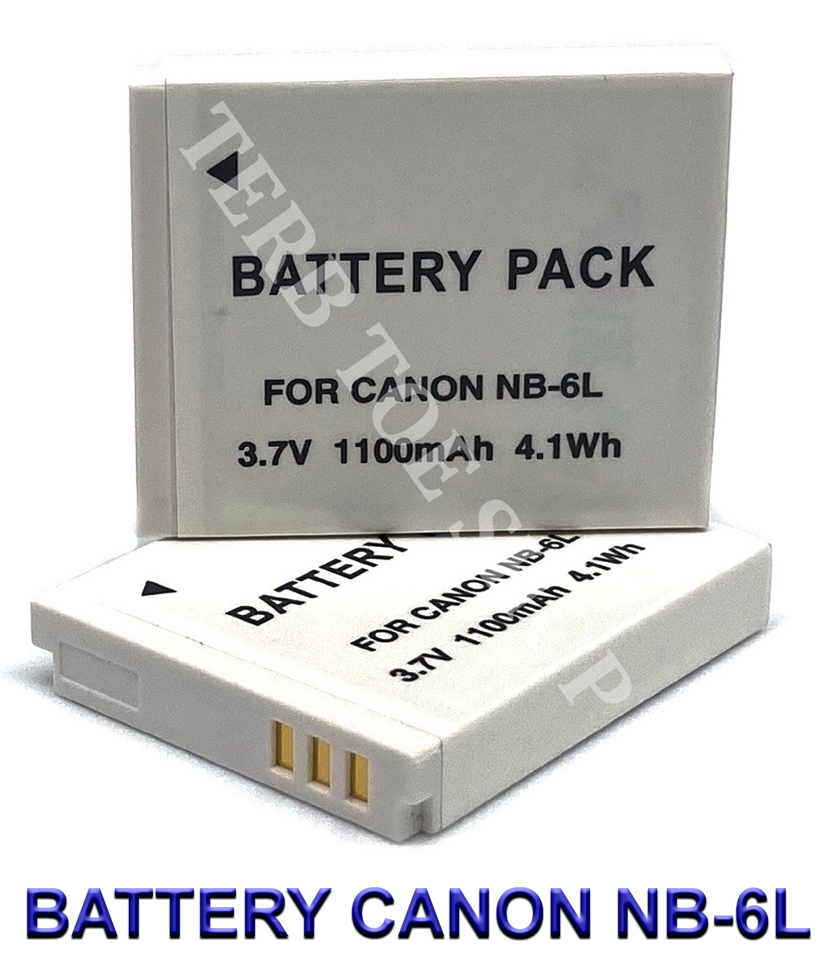 แพ็คคู่ 2 ชิ้น) NB-6L \ NB6L \ NB-6LH \ NB6LH Camera Battery for Canon  แบตเตอรี่กล้องแคนนอน รหัสแบต NB-6L \ NB6L \ NB-6LH \ NB6LH Replacement  Battery for Canon Powershot SX520 HS,SX530 HS,SX600 HS,SX700