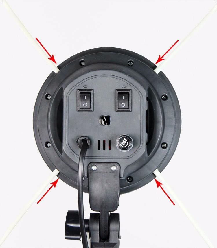 Softbox ไฟต่อเนื่อง ไฟสตูดิโอถ่ายภาพ 4 หัว Softbox เซ็คคู่ 2 ตัว