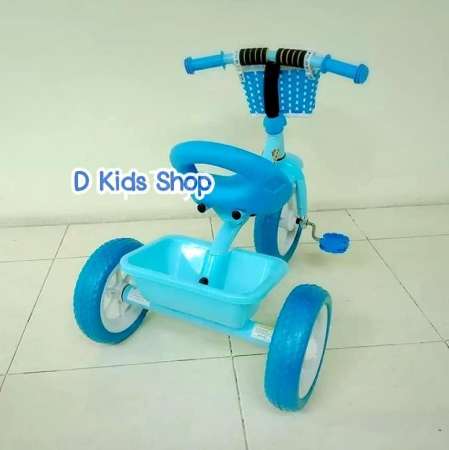 Smile Kids รถจักรยานเด็ก สามล้อถีบ สำหรับเด็ก มีตระกร้าหน้า/หลัง No.4006