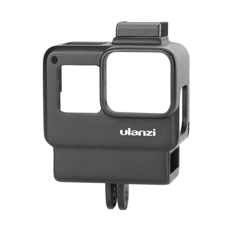 ULANZI V2 Housing Case Vlogging Frame with Microphone Cold Shoe Mount Compatible for GoPro Hero 7 6 5 Mic Audio Adapter Action Camera Accessorie