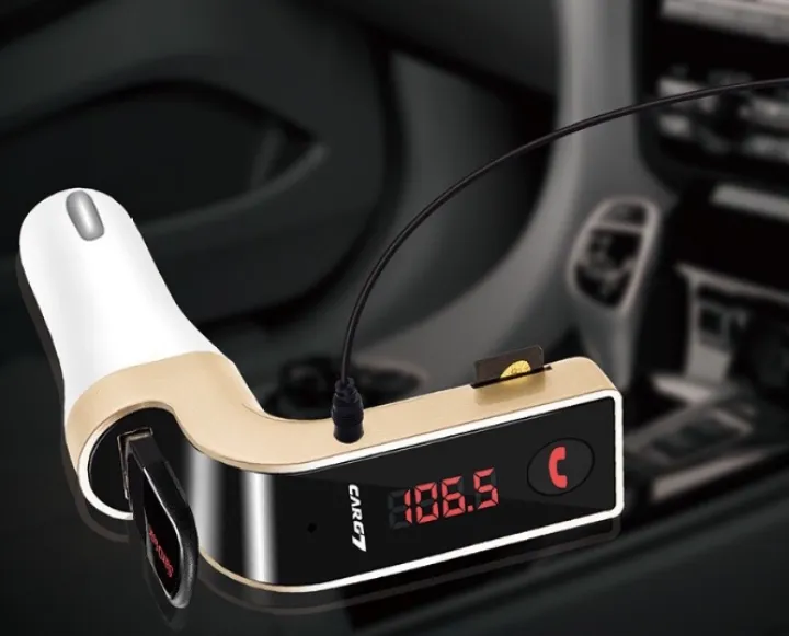 【สินค้าาส่งจากไทย】อุปกรณ์รับสัญญาณบลูทูธในรถยนต์ ขาร์จรถยนต์ MP3 Bluetooth FM บูลทูธเครื่องเสียงรถยนต์ CAR G7 Bluetooth FM Car เครื่องเล่น MP3 ผ่าน USB SD Card Bluetooth ลดราคา เครื่องเล่น MP3 ผ่าน ที่ชาร์จโทรศัพท์ในรถ เครื่องสัญญาณเสียงผ่านระบบ FM เเท้