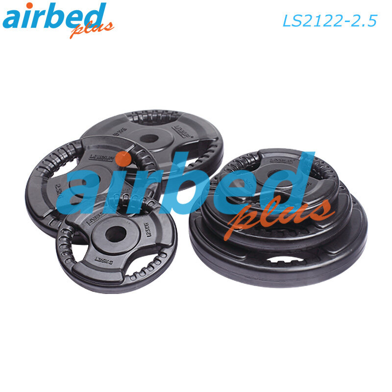 Airbedplus ส่งฟรี แผ่นน้ำหนักหุ้มยางมีช่องจับ 2.5 กก. รุ่น LS2122-2.5