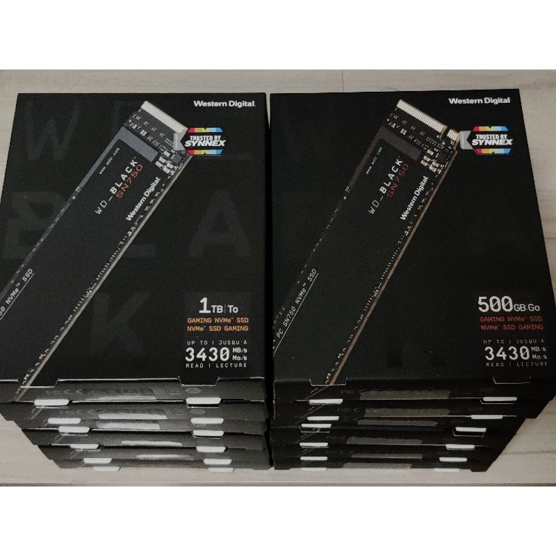 Free Shipping WD BLACK SN750 PCIe NVMe M.2 1TB 500GB SSD สินค้าใหม่!! ประกัน5ปี ของดีมีคุณภาพ