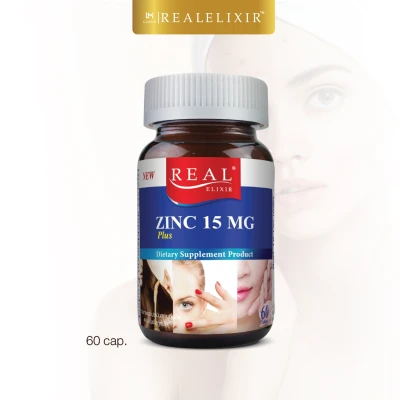 Real Elixir ZINC PLUS 15 mg. (60 capsules)