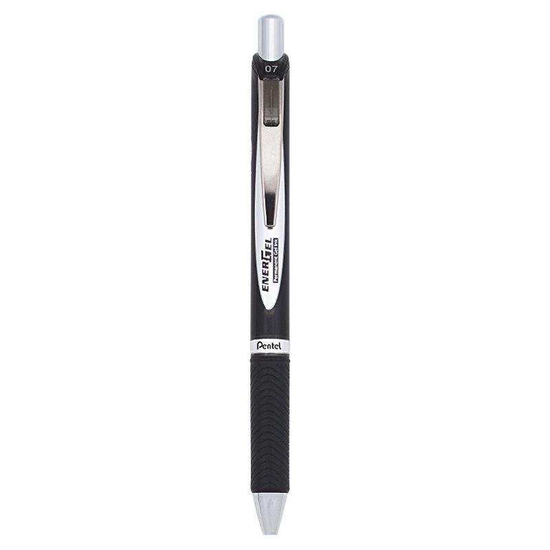 Electro48 เพนเทล ปากกาหมึกเจล รุ่น Energel Permanent ขนาด 0.7 มม. หมึกสีดำ