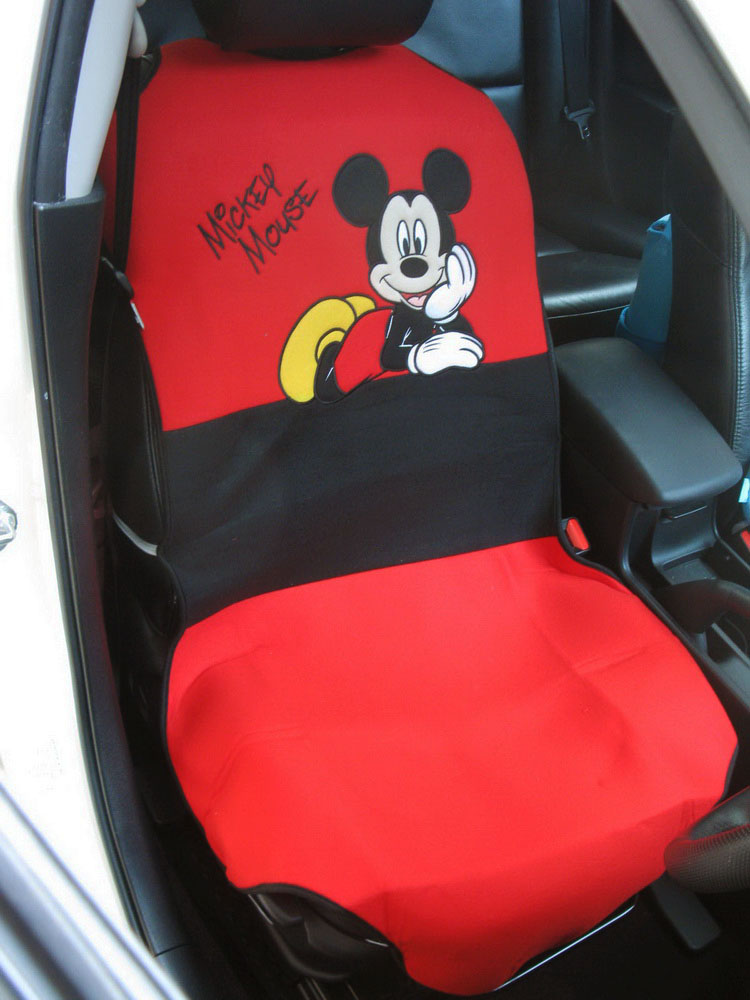 ลิขสิทธิ์แท้ หุ้มเบาะมิกกี้เม้าส์ หุ้มเบาะหน้า เสื้อคลุมที่นั่งรถยนต์
