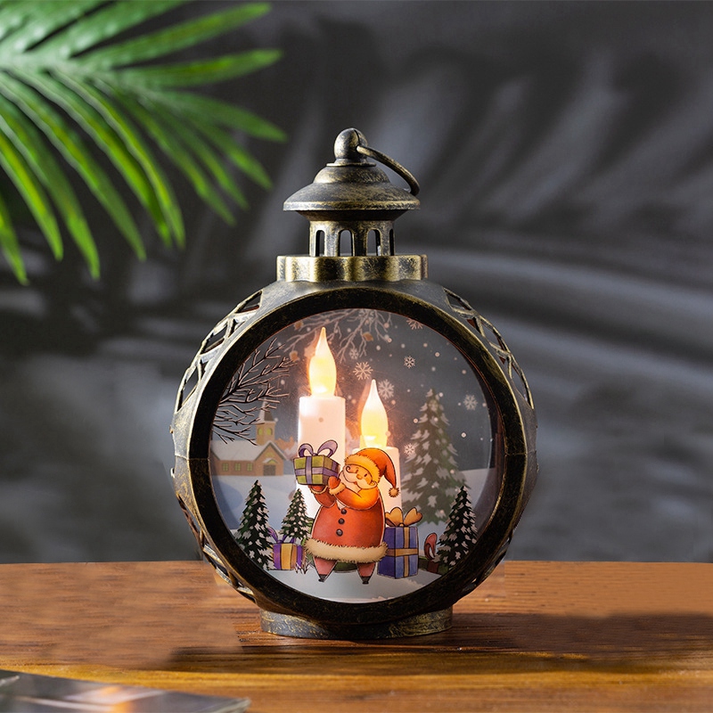 Christmas Snow Globe Lantern LED Christmas Lights for Thanksgiving ...