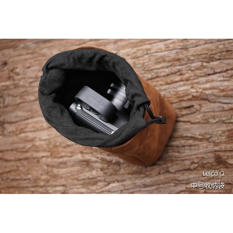 MrStone Camera Storage Bag Mirrorless Camera Leather Case Genuine Leather Liner Bag Cowhide