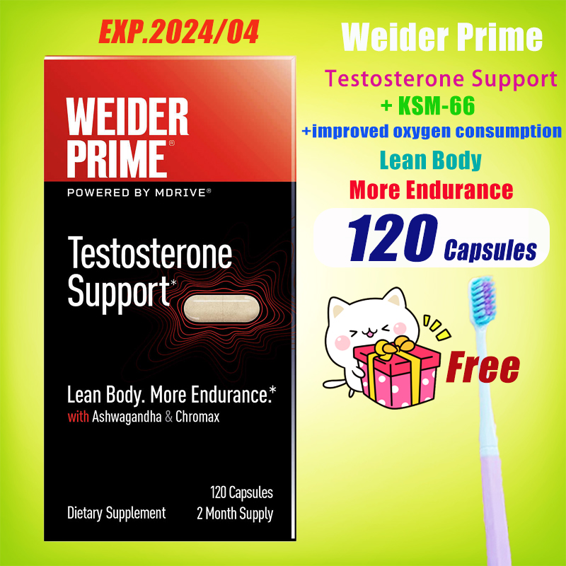 Weider Prime Testosterone Support 120 Capsules men Testosterone multi