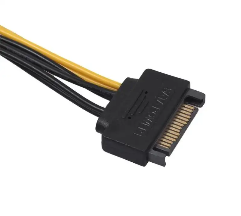 ภาพสินค้าสายแปลง POWER SATA (15-pin) to 8pin (6+2) PCI-E Power Cable 18AWG สำหรับ การ์ดจอ ( VGA Card , Graphic Card ) จากร้าน Alpha Expert บน Lazada ภาพที่ 2