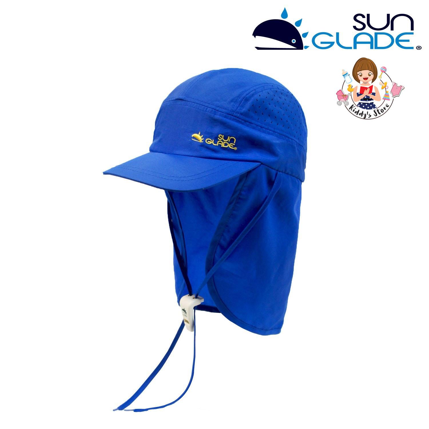 SunGlade หมวกกันเเดด กัน UV สำหรับเด็ก (Sunglade UV FLAP CAP) มีผ้าปิดต้นคอ Made in korea