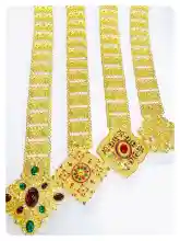 ภาพขนาดย่อของภาพหน้าปกสินค้าVintage jewelry jewelry Thai Thai dress belt ladies belt color belt gold belt Gold Belt Roma s nego slimming Lahore จากร้าน Vintage jewelry บน Lazada ภาพที่ 6