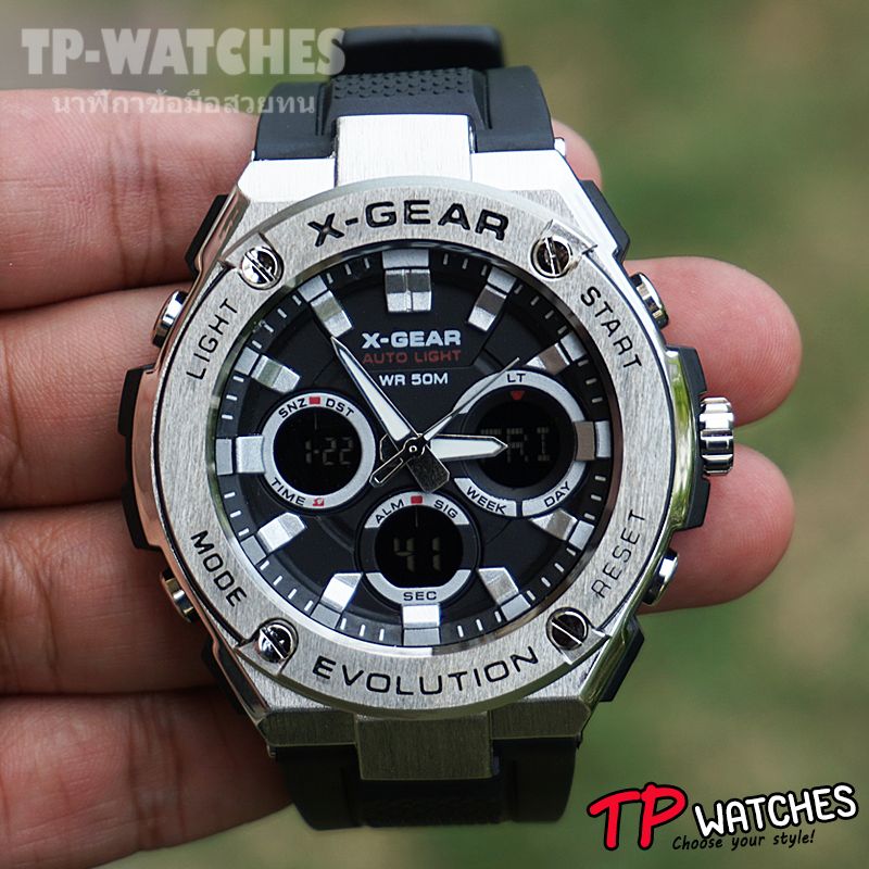 X-Gear NEW นาฬิกาข้อมือสำหรับผู้ชาย สวย ทน กันน้ำ 100% TPM33-37
