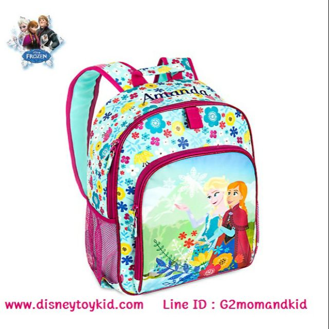 Anna and Elsa Backpack for Kids  Personalizable กระเป๋าเป้ ลาย อันนา เอลซ่า โฟรเซ่น สูง 15 นิ้ว  สินค้า Disney USA 