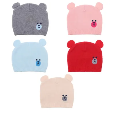 DOYOURS Christmas Gift Boys Girls Comfortable Toddler Kids Cartoon Cute Baby Knit Hat Thick Warm Beanie Cap