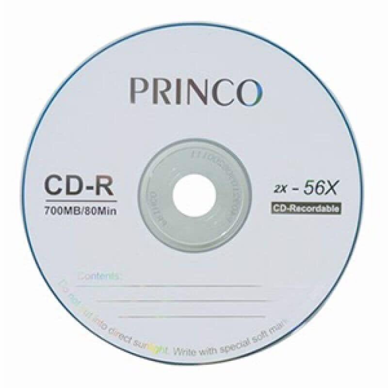 แผ่นซีดี CD-R 700 MB ยี่ห้อ Princo HP ของแท้ 50 แผ่น