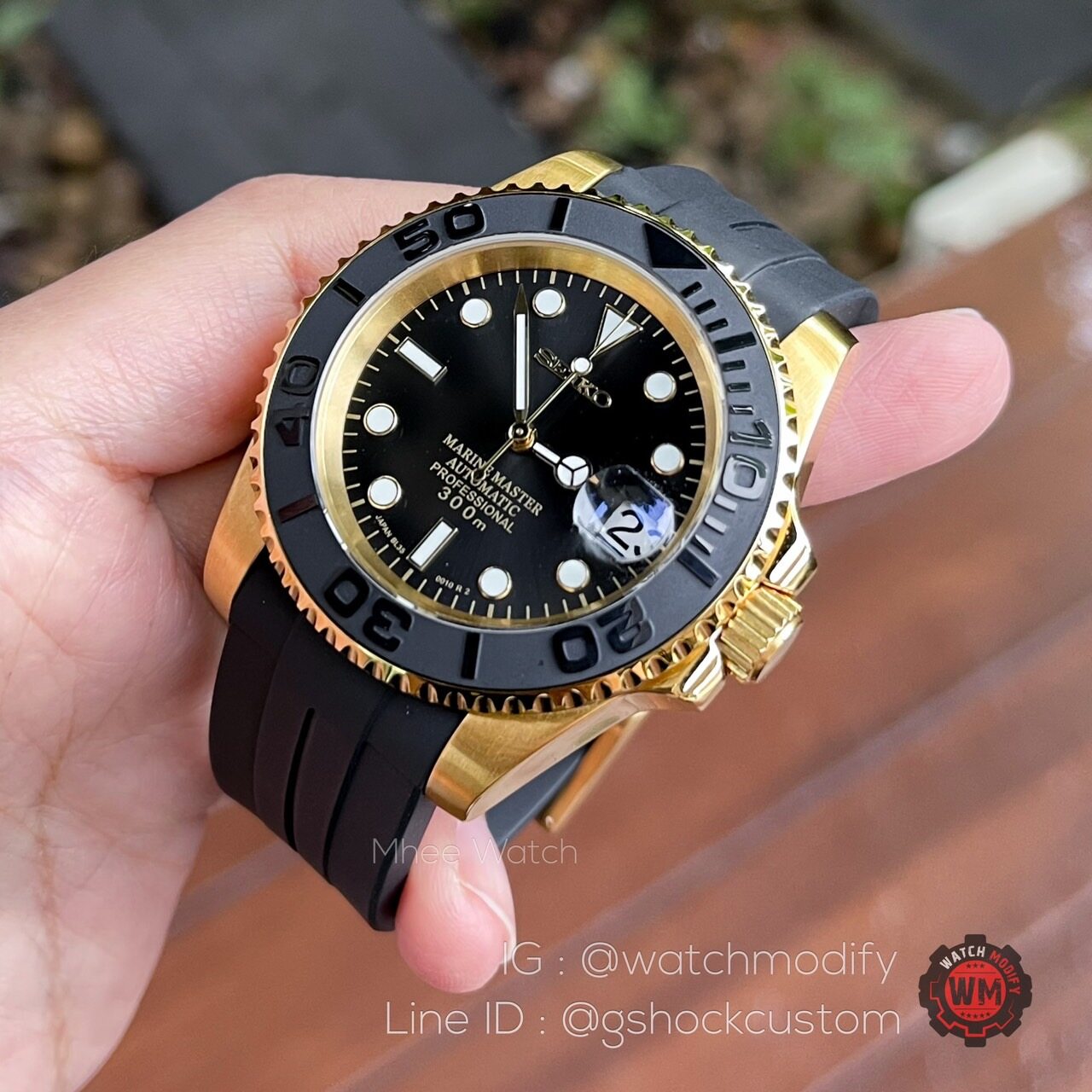 seiko yacht master rubber strap