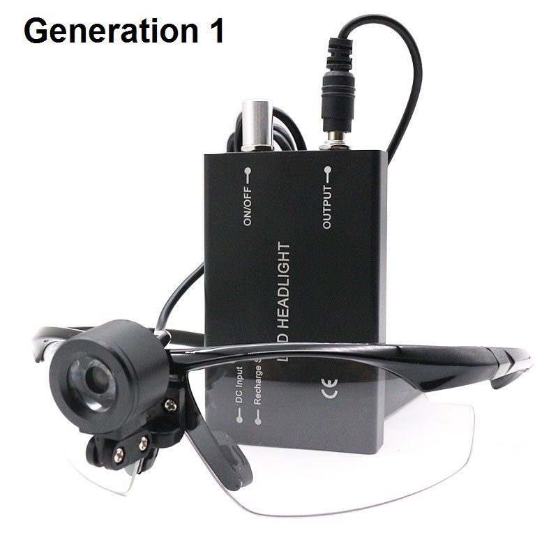 Oral Dental Headlight 3W5W LED Dentist Surgical Operation Headlamp with Protection Glasses