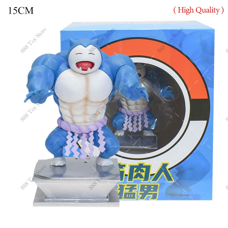 C$ 20.56 20％ Off, Anime Pokemon Muscle Man Action Figure Charmande Gengar  Squirtle Bodybuilding Series Dolls PVC Shiny Ps…