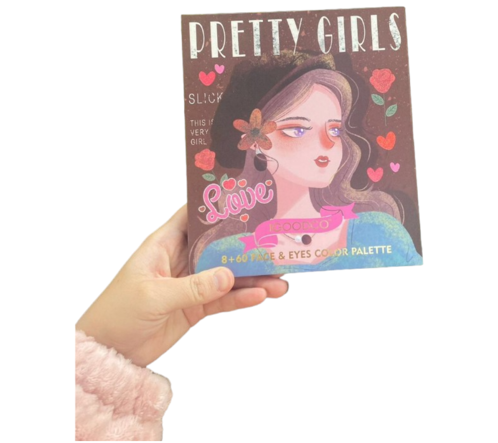 พาเลท อายแชโดว์ PRETTY GIRLS 8+60 PACE & EYES COLOR PALETTE | Lazada.co.th