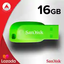ภาพขนาดย่อของภาพหน้าปกสินค้าSanDisk CRUZER BLADE USB 2.0 แฟลชไดร์ฟ 16GB (SDCZ50C_016G_B35GE) Green เมมโมรี่ แซนดิส แฟลซไดร์ฟ ประกัน Synnex รับประกัน 5 ปี จากร้าน Actioncam Thailand บน Lazada