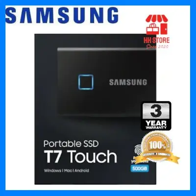 โปรโมชั่นสุดคุ้ม โค้งสุดท้าย Samsung 500GB T7 Touch Portable SSD USB3.2 (Black) ไม่มีไม่ได้แล้ว
