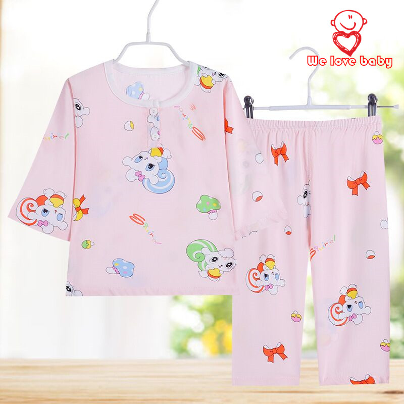 We love baby ชุดนอนเด็กชุดเด็กแขนยาวขายาวผ้านุ่มใส่สบาย New arrival! size100-130cm(2-6ขวบ)