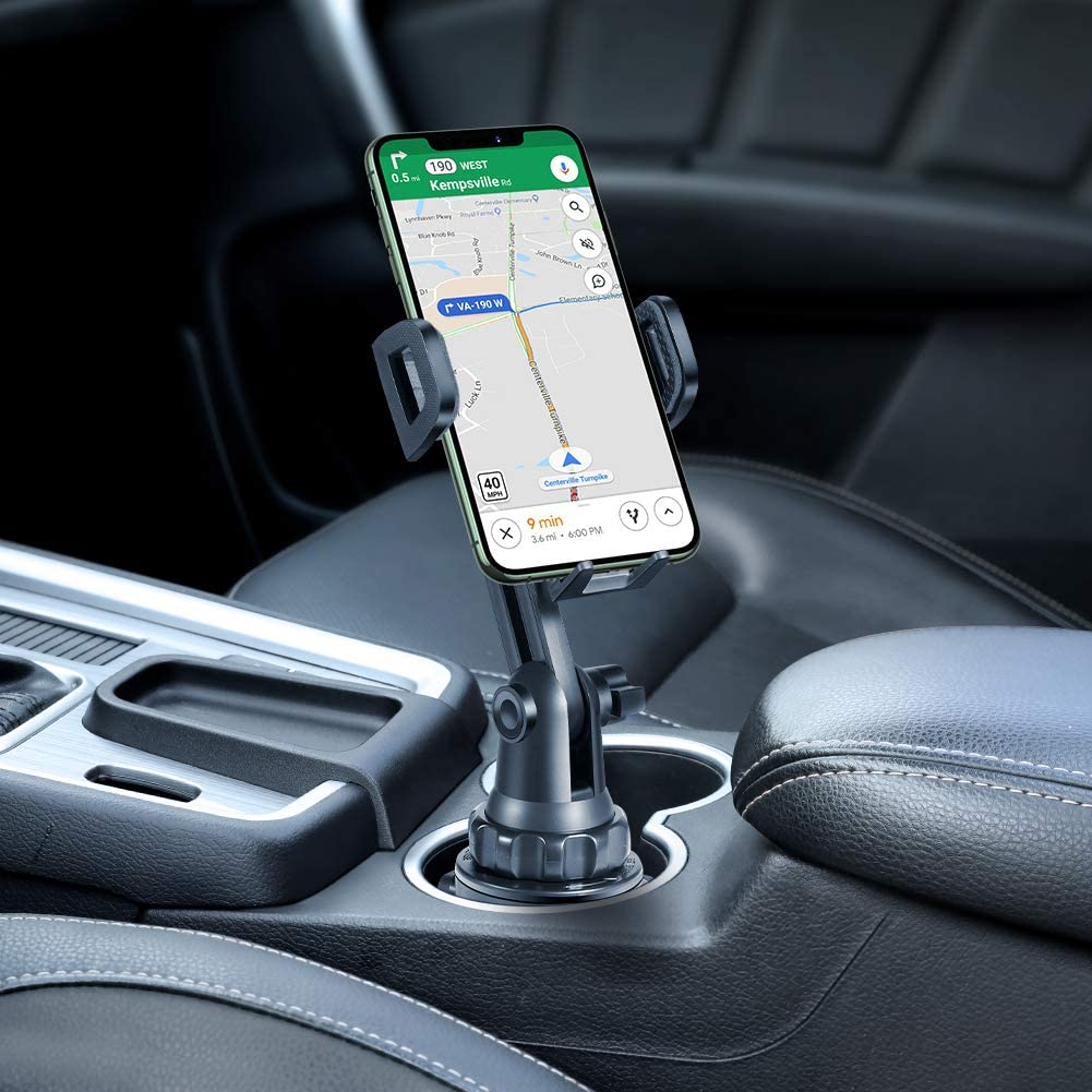 [Upgraded Version] Cup Holder Phone Mount,Miracase Long Neck Never