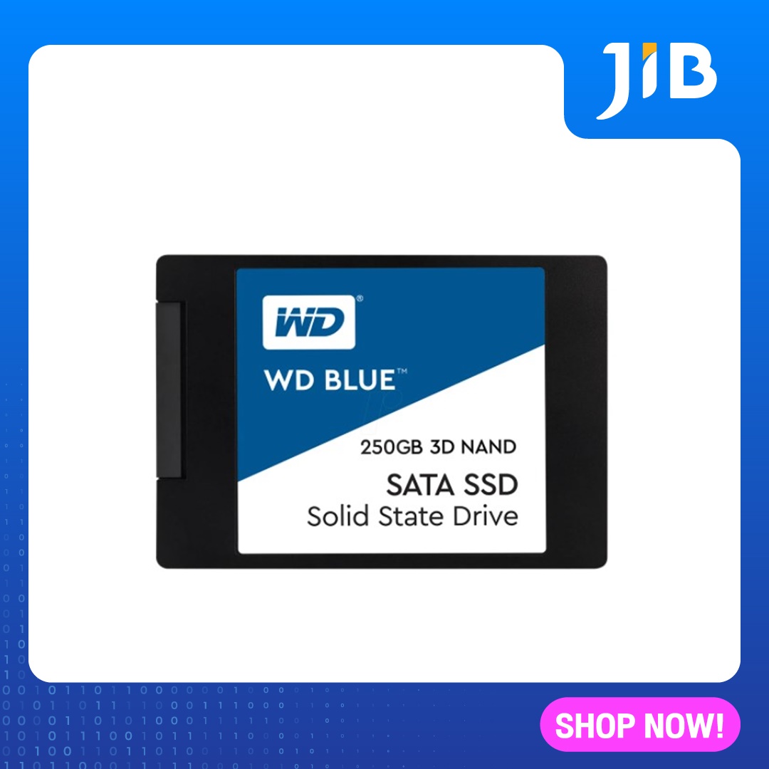 JIB 250 GB SSD (เอสเอสดี) WD BLUE (WDS250G2B0A) 3D NAND SATA