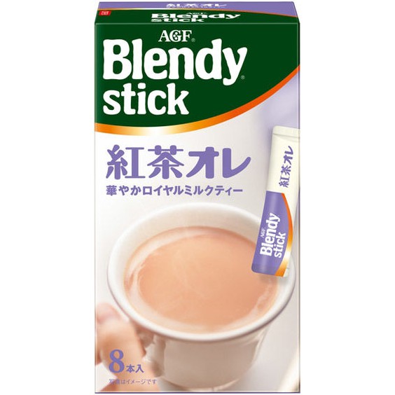 Black Tea Au Lait ชาดำญี่ปุ่นผสมนม บรรจุ 8 ซอง AGF Blendy Stick Cafe LATORY Coffee Tea เบลนดี้ กาแฟ ชา พร้อมชง กาแฟญี่ปุ่น กาแฟสำเร็จรูป ชาเขียว โกโก้