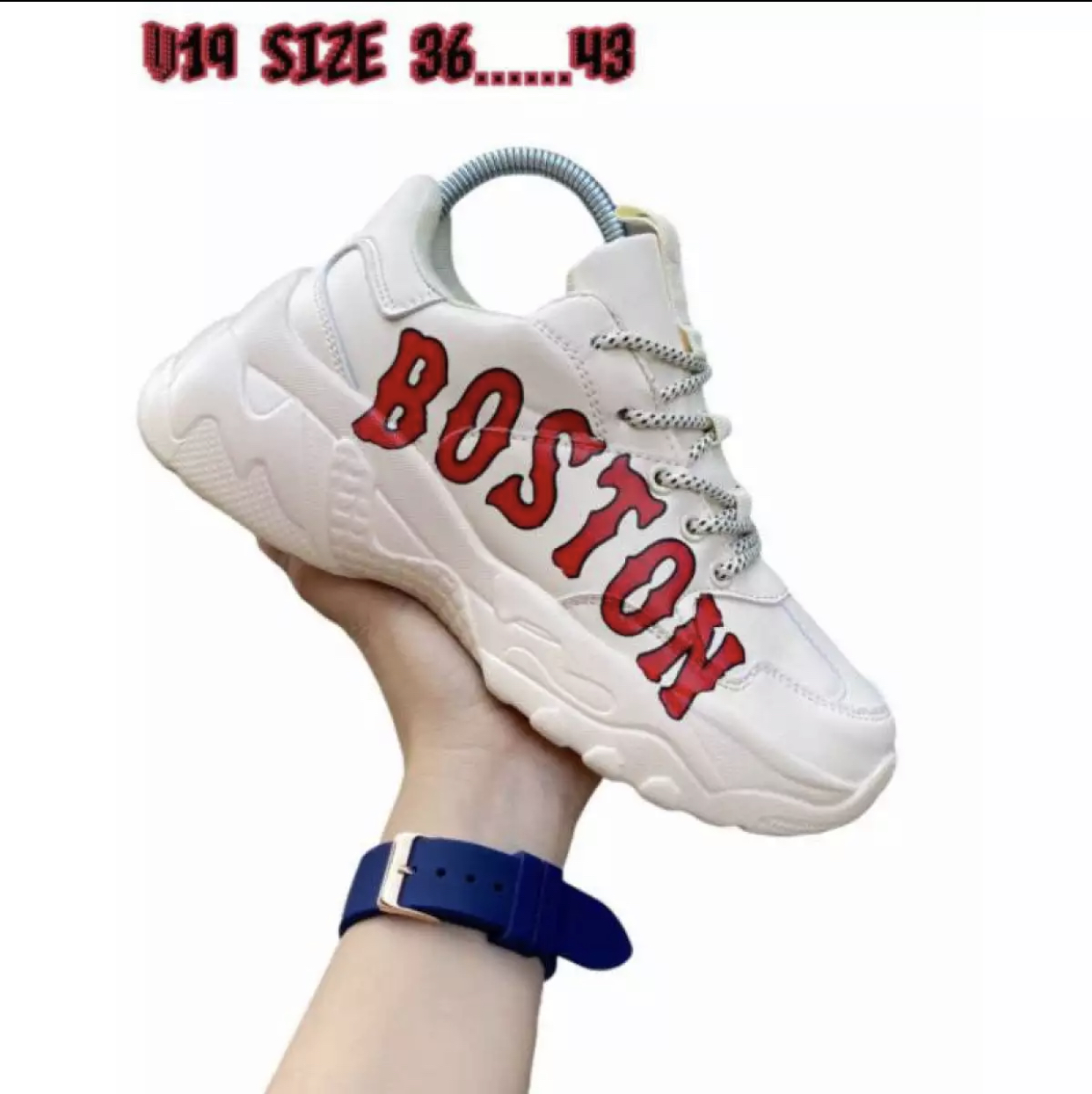 ✨ใหม่!!✨รองเท้าผ้าใบ MLB Boston รองเท้ากีฬา สำหรับผู้หญิงพร้อมส่ง