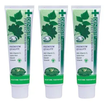 ข้อมูล Dentiste' Plus White Toothpaste ยาสีฟัน เดนทิสเต้ 160 g. (แพ็ค3 หลอด) pantip