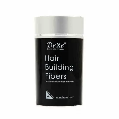 Dexe Hair Building Fiber ไฟเบอร์เพิ่มผมหนา ปิดผมบาง ขนาด 22 กรัม (สีดำ)