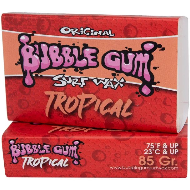 Bubblegum Surf Wax TropicalSurfboard Wax Sticky for surfboards skimboards bodyboards Surf and