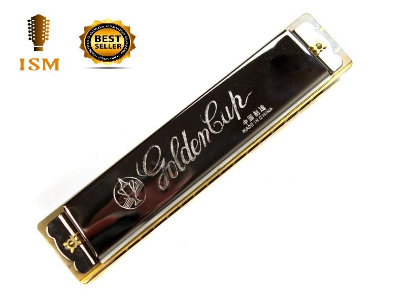 Golden Cup Harmonica 10 ช่อง คีย์ C รุ่น JH1020 (Silver)