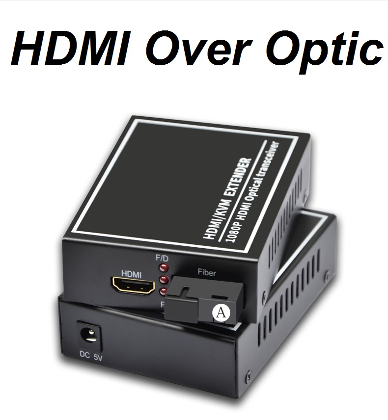 1080P HDMI extenders Video Audio over Singlemode single Fiber Optic up 20Km SC อุปกรณ์ส่งสัญญาณภาพระยะไกล 0-20 กิโลเมตร