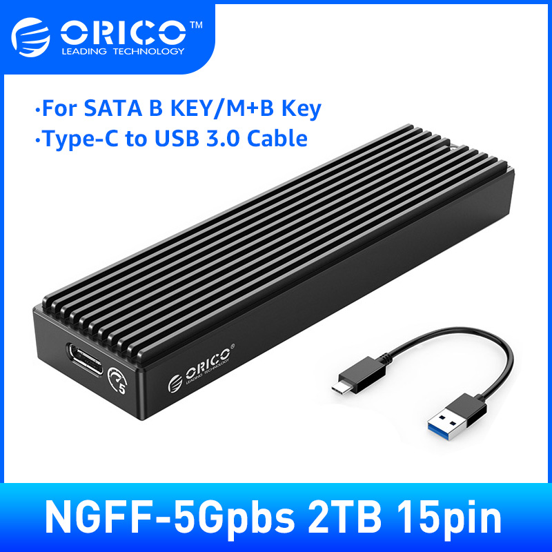 ORICO M2PV M.2 NVME Enclosure USB C Gen2 10Gbps PCIe SSD กรณี M2 SATA NGFF 5Gbps SSD กรณีเครื่องมือฟรีสำหรับ 2230/2242/2260/2280 SSD