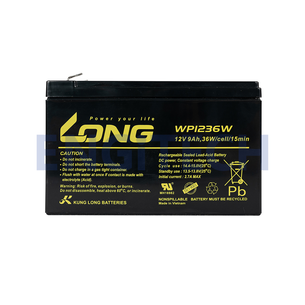 LONG แบตเตอรี่ แห้ง WP1236W ( 12V 9.0AH ) แบต สำรองไฟ ตู้คอนโทรล ไฟสัญญาณ  ไฟฉุกเฉิน รถไฟฟ้า Battery Lead Acid SLA VRLA BATTERY UPS EATON APC  CLEANLINE SYNDOME PMC ZIRCON CHUPHOTIC CYBERPOWER | Lazada.co.th