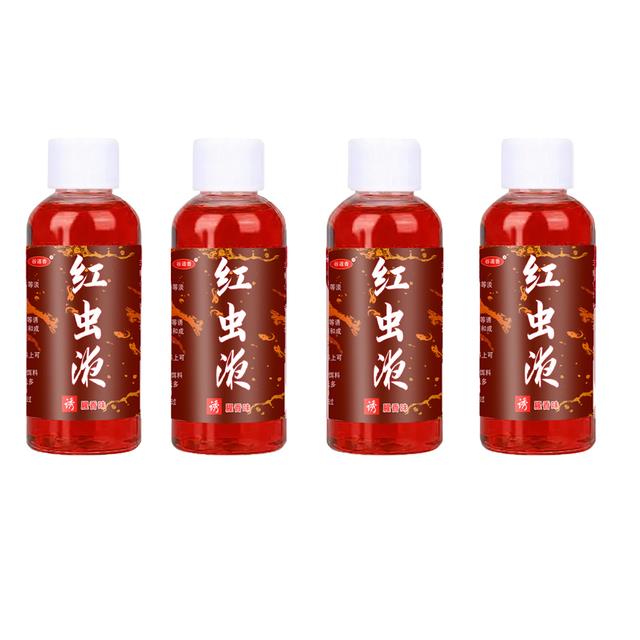 Strong Fish Attractant Concentrated Blood Worm Scent Red Worm Liquid Spray  Flavor Additive Fishy Trout Fishing Accessories